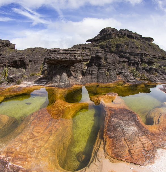 Piscinas naturais do Monte Roraima