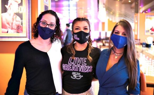 Giovana Sarti, Nianara Bighetti e Gabriela Frossard