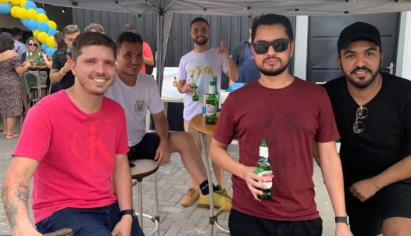 Matheus Prado, Luciano Salvarani, João Pedro Paschoal, Fernando Huesca e Xavier