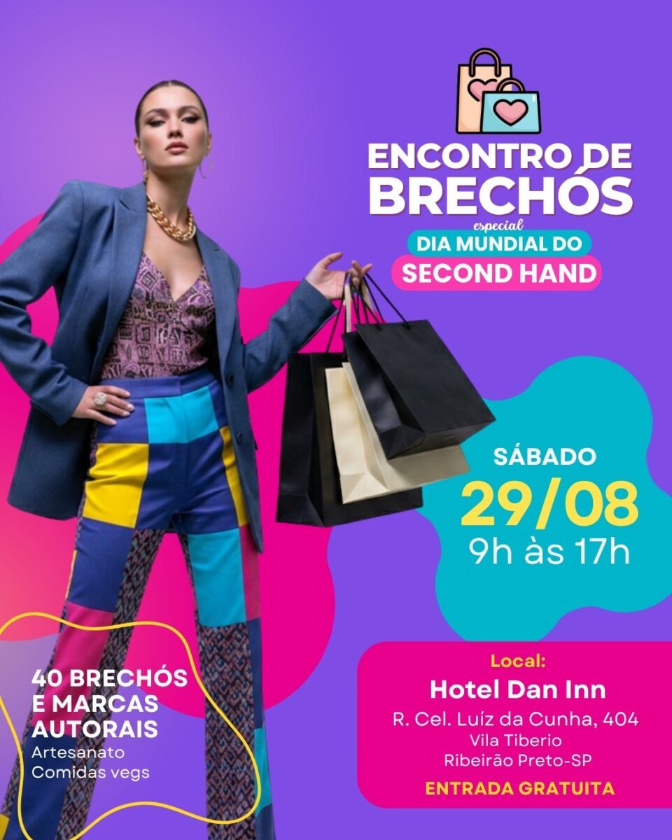 Brechó vai reunir moda, artesanato, livros e gastronomia